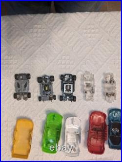Vintage Tyco Cliffhangers Night Glow HO Car Slot Set With Cars + Extras + Parts