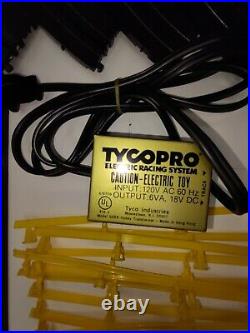 Vintage Tyco Competition Lighted Pro Slot Car Racing Track Set Incomplete