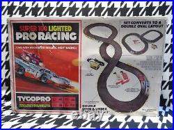 Vintage Tyco Electric Slot Car Pro Racing Stock Car Super 100 Lighted Earnhardt