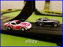 Vintage Tyco HO Scale Daredevil Cliff Hangers Slot Car Race Track Set Complete
