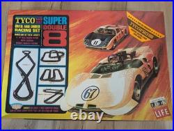 Vintage Tyco HO Scale Track Super Double 8 Over & Under Racing Set W. / Cars NICE