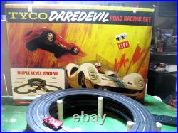 Vintage Tyco HO slot car S-6971m DareDevil Road Racing Set Tested & Complete