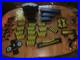 Vintage Tyco Ho Scale Slotcar Track And Accessories, Glow In Dark Guardrails