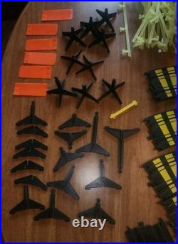 Vintage Tyco Ho Scale Slotcar Track And Accessories, Glow In Dark Guardrails