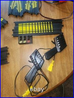 Vintage Tyco Ho Scale Slotcar Track And Accessories, Glow In Dark Guardrails