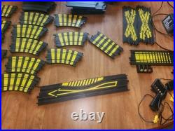 Vintage Tyco Ho Scale Slotcar Track And Accessories, Glow In Dark Guardrails