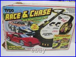 Vintage Tyco Race And Chase & Double Loop Nite-Glow Racing Track Set t6061