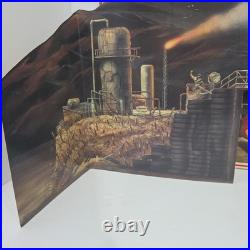 Vintage Tyco Racing Warriors Battle Of The Car Crusher Slot Car Race Track! READ