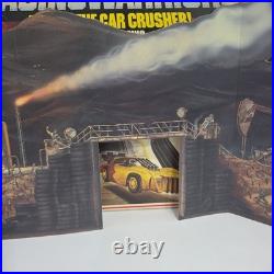 Vintage Tyco Racing Warriors Battle Of The Car Crusher Slot Car Race Track! READ