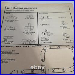 Vintage Tyco Racing Warriors Battle Of The Car Crusher Slot Car Race Track! READ
