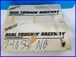 Vintage Tyco Real Truckin Raceway HO Scale Slot Racing Track Set 100% Complete