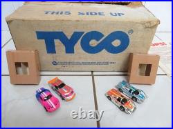 Vintage Tyco Slot Car Set P6235Q/JC Penny 920-3639 Nite-Glow 4 Lane Racing WORKS
