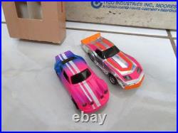 Vintage Tyco Slot Car Set P6235Q/JC Penny 920-3639 Nite-Glow 4 Lane Racing WORKS
