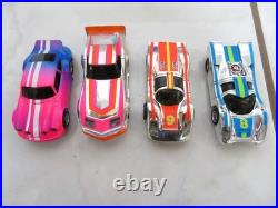 Vintage Tyco Slot Car Set P6235Q/JC Penny 920-3639 Nite-Glow 4 Lane Racing WORKS
