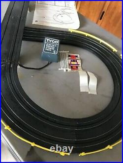 Vintage Tyco Slot Car Track Set. Over & Under Electric Racing Set With Cars