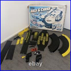 Vintage Tyco U Turn Chase In Box Slot Car Race Track With Cars Rare