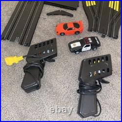 Vintage Tyco U Turn Chase In Box Slot Car Race Track With Cars Rare