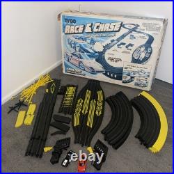 Vintage Tyco U Turn Chase In Box Slot Car Race Track With Cars Rare