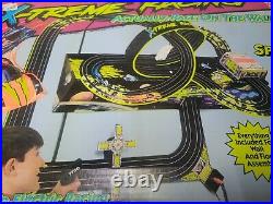 Vintage Tyco X-Treme racing space drivers Slot Car Track With Box (see desc)