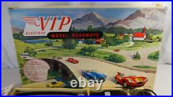 Vintage VIP Electric Model Railways Slot Car Race Track Set From England