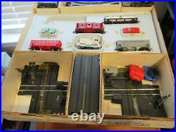 Vintage and Rare Marx HO Scale Rail'N Road Train and Slot Car Track With Box