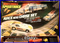 Vtg 1978 Matchbox Speed Tracks Race & Chase Set police car & monza funny car