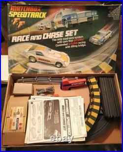Vtg 1978 Matchbox Speed Tracks Race & Chase Set police car & monza funny car