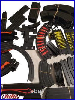 Vtg. Lot Of 102 Track TYCO HO Slot Car Curves Straights Controllers