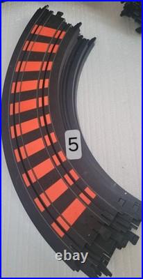 Vtg. Lot Of 102 Track TYCO HO Slot Car Curves Straights Controllers