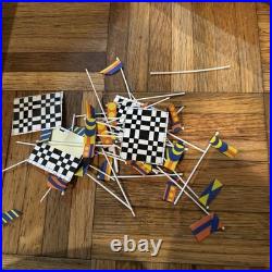 Vtg Marchon Mr-1 Racing Slot Car Track Lot, Many Pieces Controllers Track Plugs