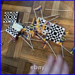 Vtg Marchon Mr-1 Racing Slot Car Track Lot, Many Pieces Controllers Track Plugs