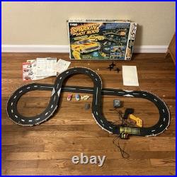 Vtg TYCO Sparkin Hot Rods Nite-Glow HO Slot Track Set VIDEO Works READ 6218
