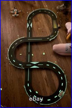 Vtg TYCO Sparkin Hot Rods Nite-Glow HO Slot Track Set VIDEO Works READ 6218