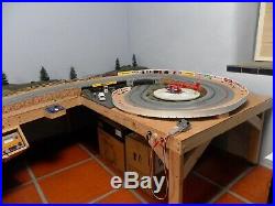Wood Routed 1/32 Slot Car Track Professionally Built Excellent Condition